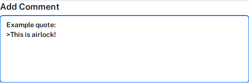 Markdown block quote tag